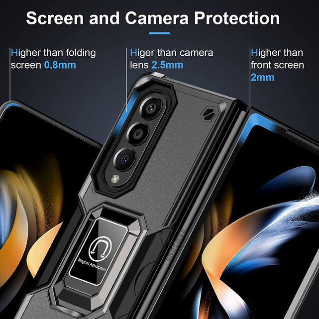 Redpepper Galaxy Z Fold 4 cover nera con stand antiurto