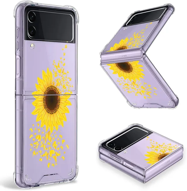 Redpepper Galaxy Z Flip 4 Cover Leopardo Nera Trasparente