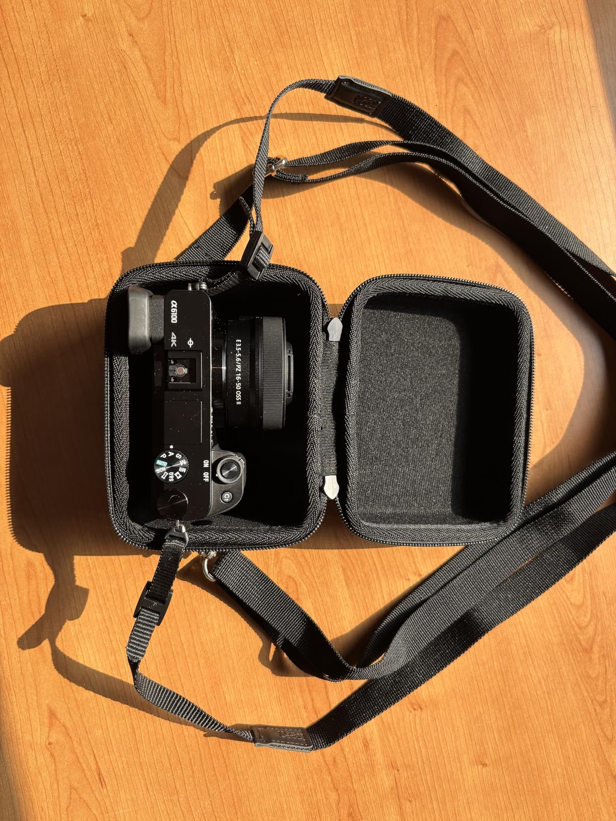Aenllosi Camera Case Custodia Sony Alpha 16-50mm Nero EVA