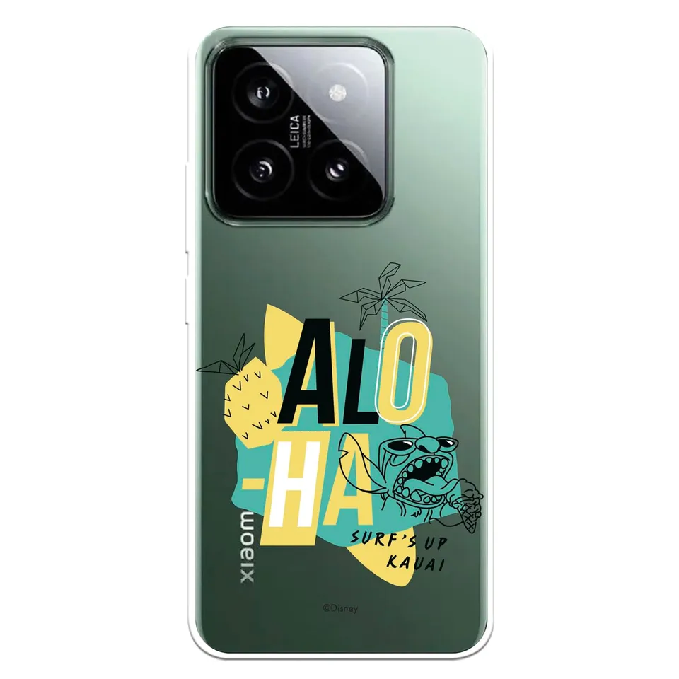 La Casa de las Carcasas Xiaomi 14 custodia Lilo Stitch Alo trasparente