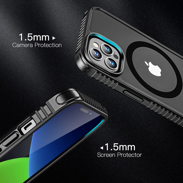 Redpepper iPhone 14 Pro Cover MagSafe Slim Nero Opaco