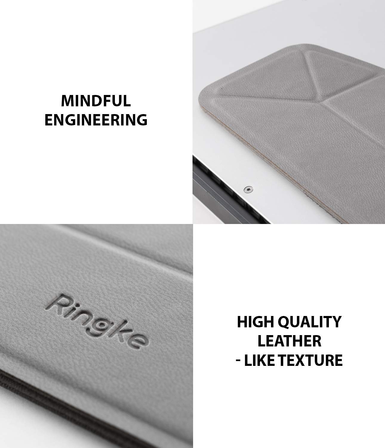 Ringke Stand Supporto Laptop Grigio Adesivo Sottile
