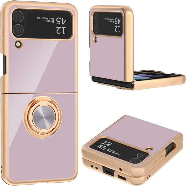 Redpepper Galaxy Cases Z Flip 5 cover anello stand bianca