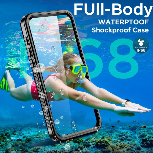 Redpepper iPhone 17 Cover Impermeabile con schermo integrato nera