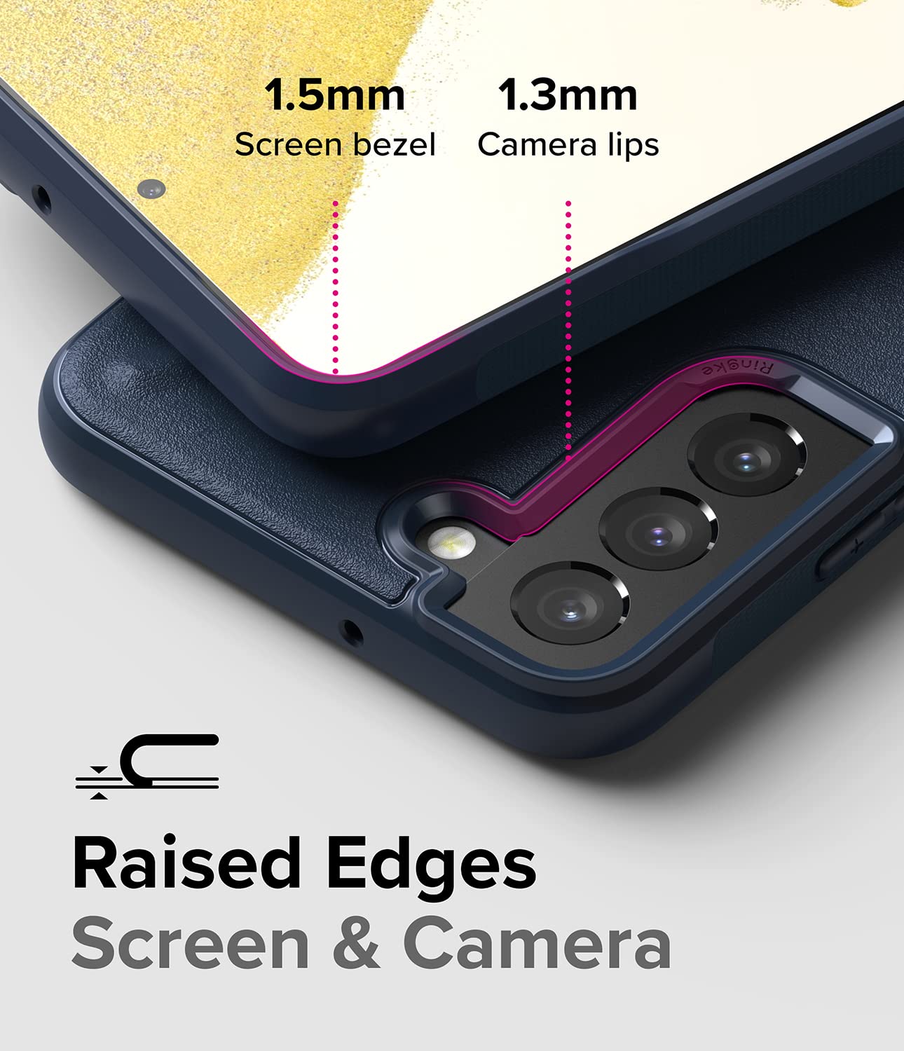 Ringke Onyx Cover Samsung Galaxy S22 5G Custodia Blu Antiurto