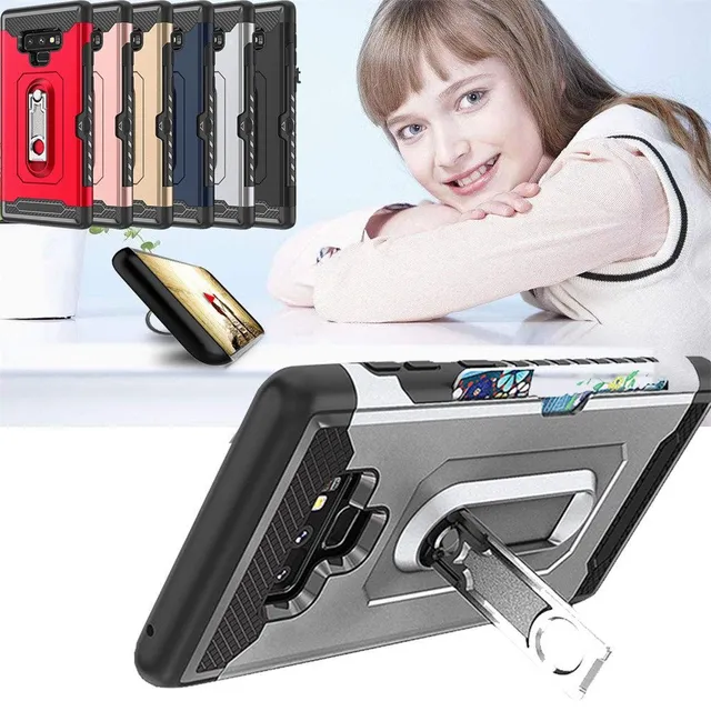 Redpepper Note 9 Custodia Wallet Pelle Portacarte Business