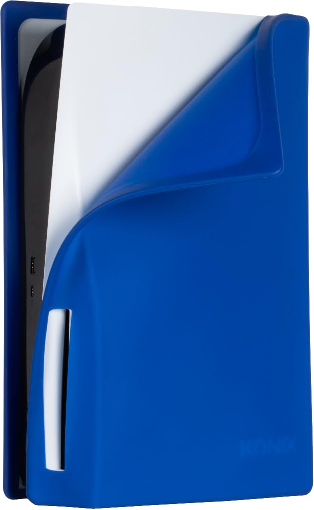Konix PSG Custodia PS5 Silicone Blu Antiurto Antigraffio