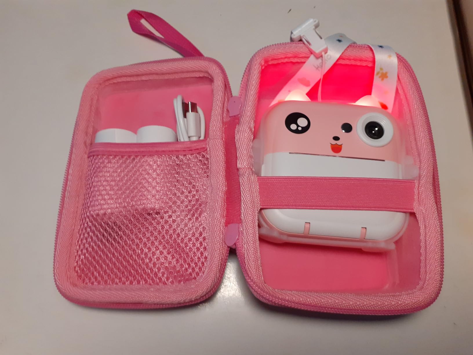 Aenllosi Camera Case fotocamera bambini custodia rosa EVA