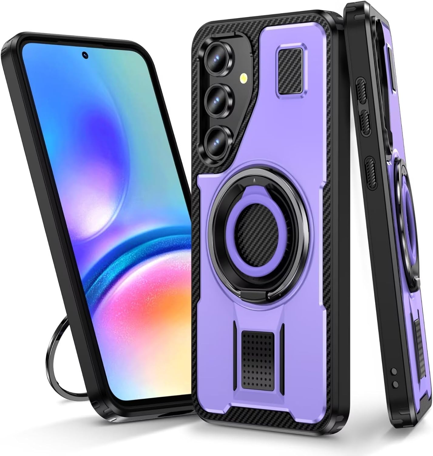 Redpepper Galaxy S24 Plus S25 Plus cover verde con stand ad anello