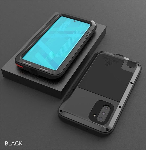 Redpepper Galaxy Cases Note 10 cover alluminio nera