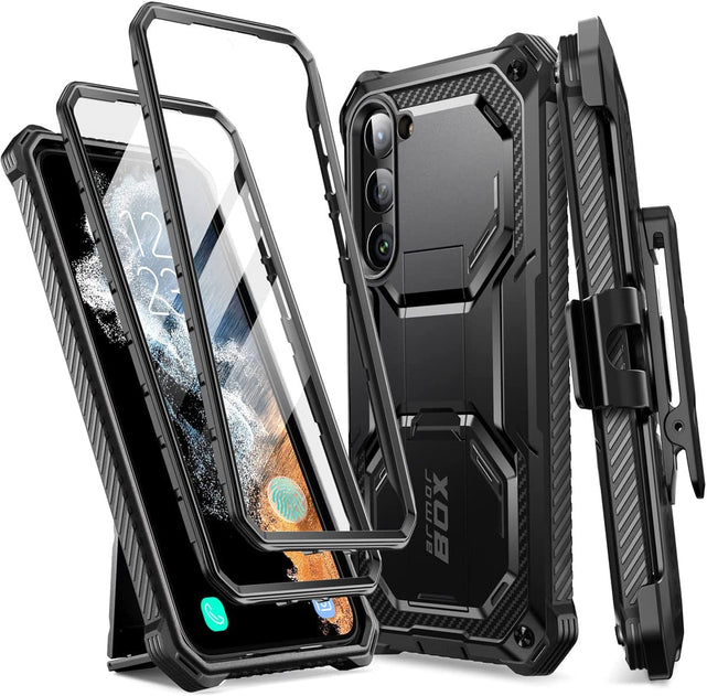 Redpepper Galaxy S23 Plus cover rugged kickstand nero