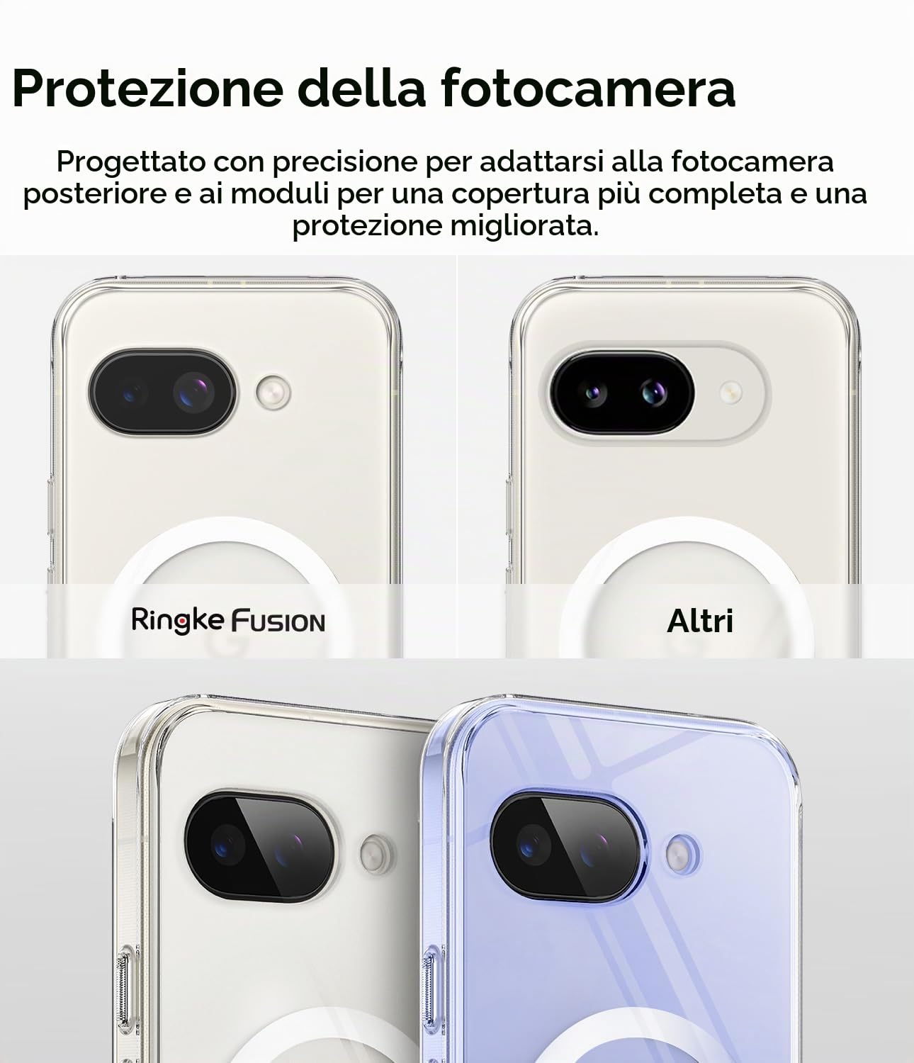 Ringke Fusion Magnetic Cover Pixel 9a Magnetic Clear