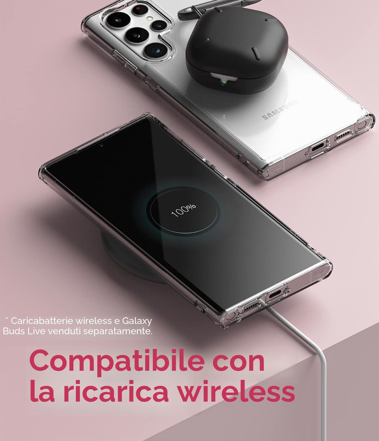 Ringke Fusion Cover Galaxy S22 Ultra Clear Trasparente Antiurto