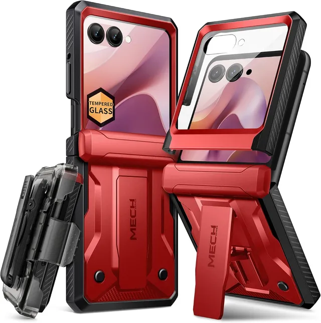 Redpepper Razr 2026 custodia armor nera con clip