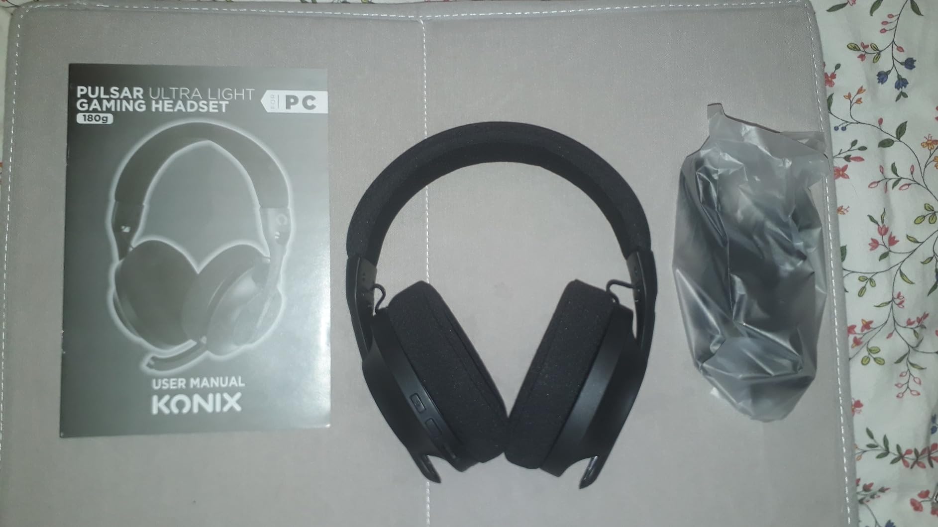 Konix Pulsar Cuffie Gaming 180g Bluetooth Nere 40mm