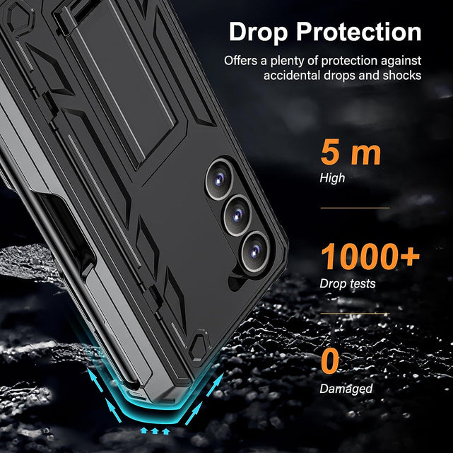 Redpepper Galaxy Z Fold 5 Custodia Nera Militare Stand