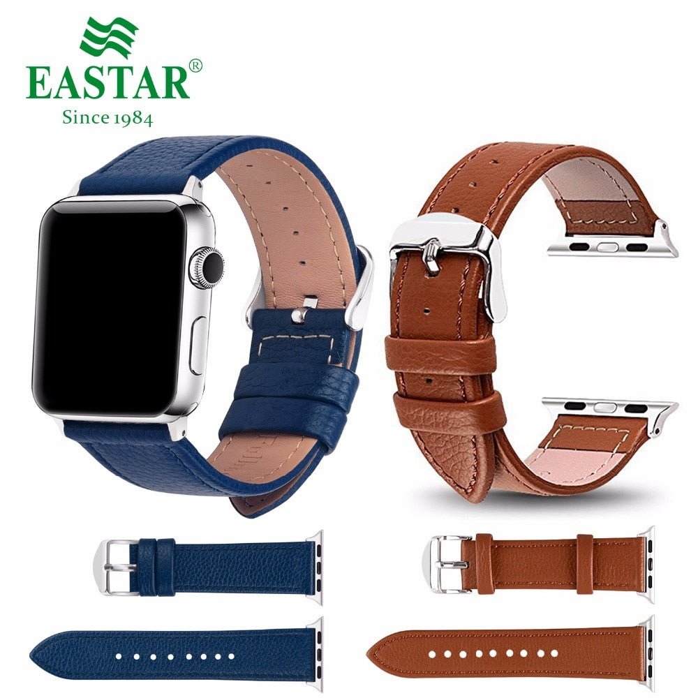 Redpepper Cinturino pelle Apple Watch 42mm 38mm fibbia marrone