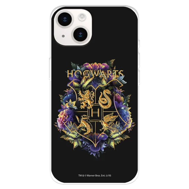 La Casa de las Carcasas Licenze Ufficiali custodia iPhone 15 Plus Hogwarts floreale