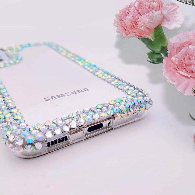 Redpepper S23 Plus cover bumper strass glitter trasparente