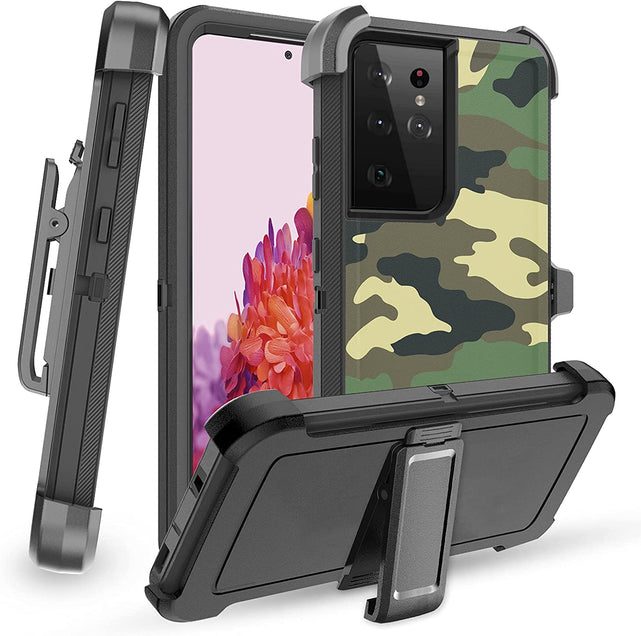 Redpepper Galaxy S21 Ultra cover nera con clip da cintura