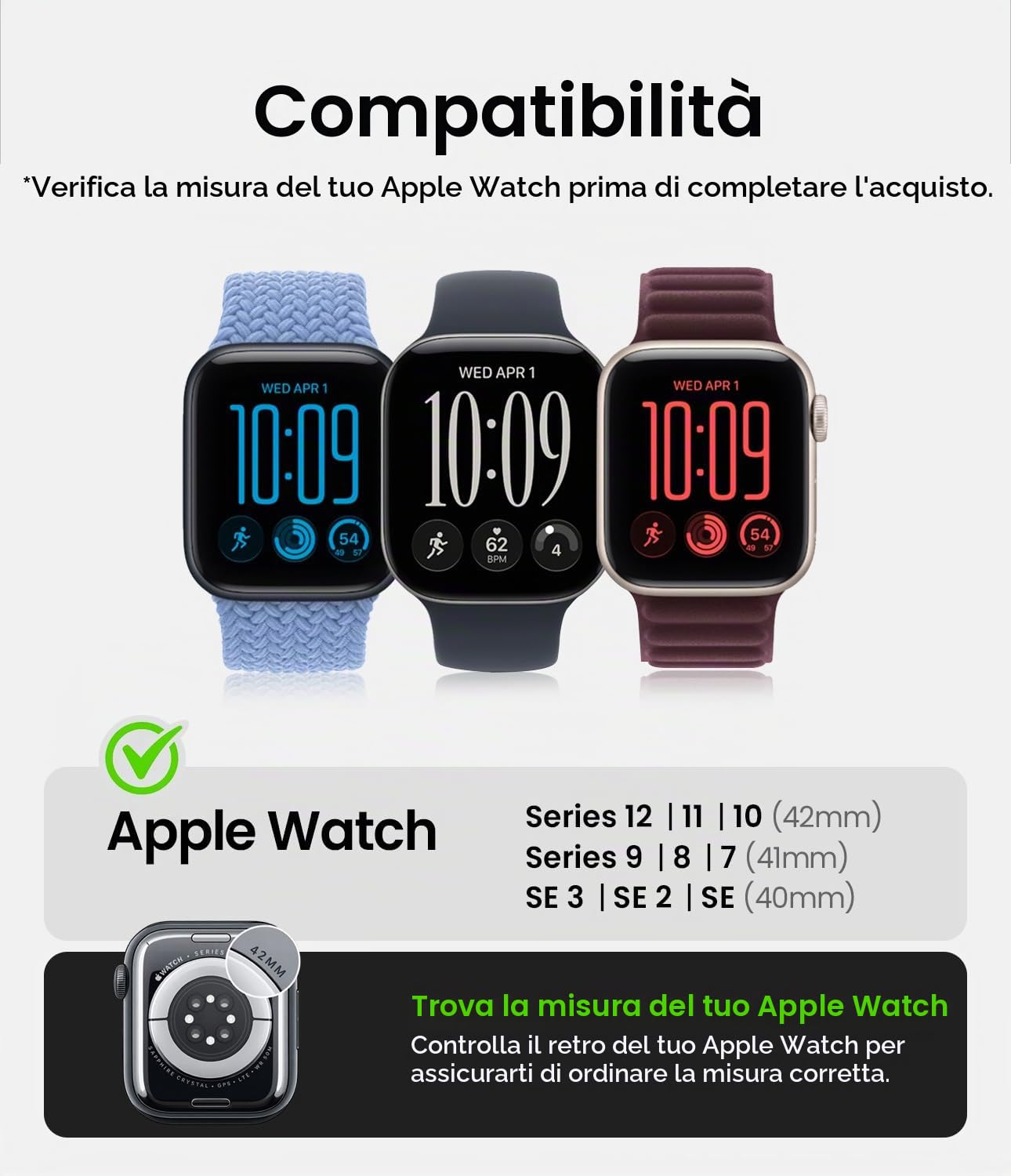 Ringke Sports Air Loop Cinturino Watch 42mm Nero Nylon