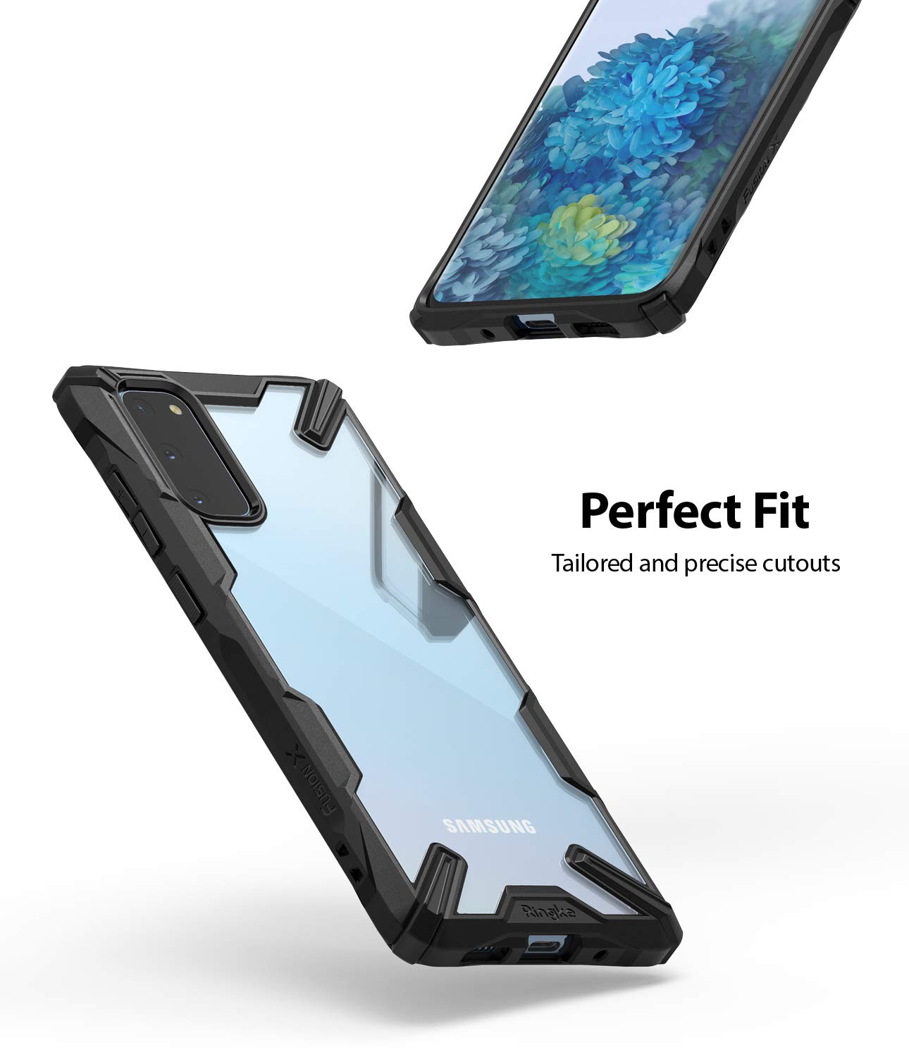 Ringke Fusion-X Custodia Galaxy S20 6.2 Nera Antiurto TPU