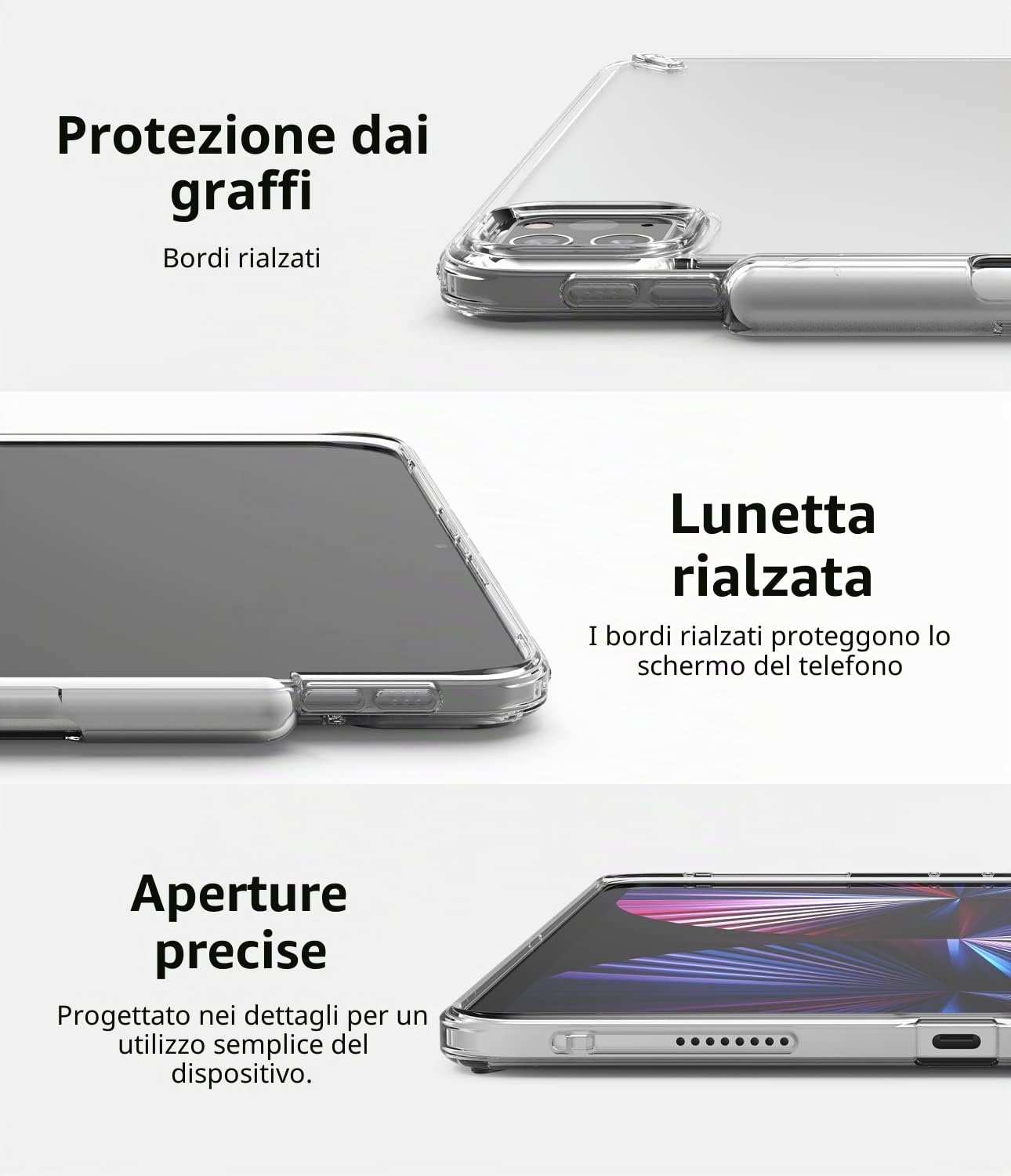 Ringke Fusion Cover iPad Pro 11 Trasparente Porta Pencil