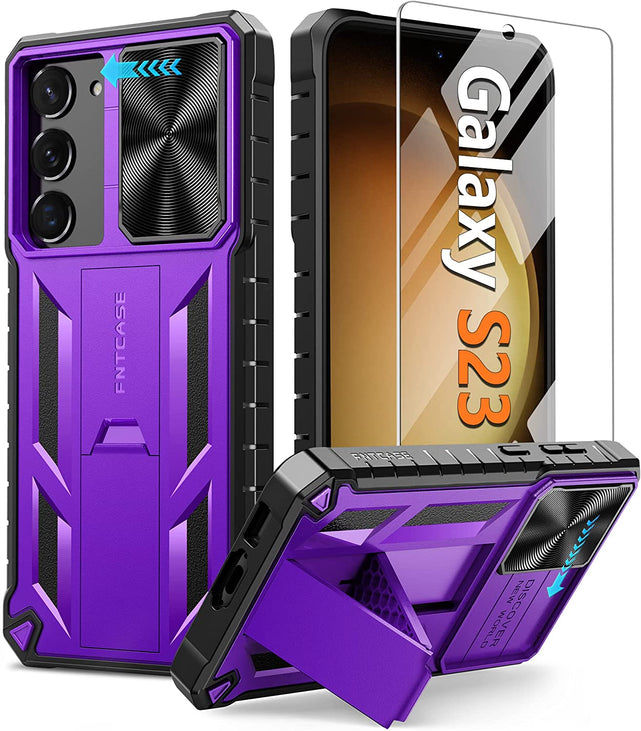 Redpepper Galaxy S23 Cover con Stand e Vetro Temperato
