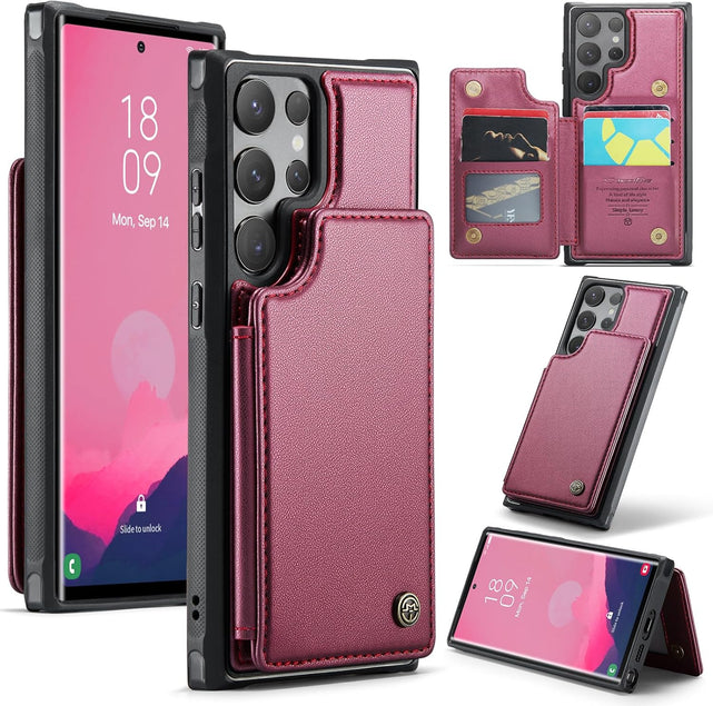 Redpepper Galaxy Cases cover Samsung S25 Plus portafoglio viola RFID