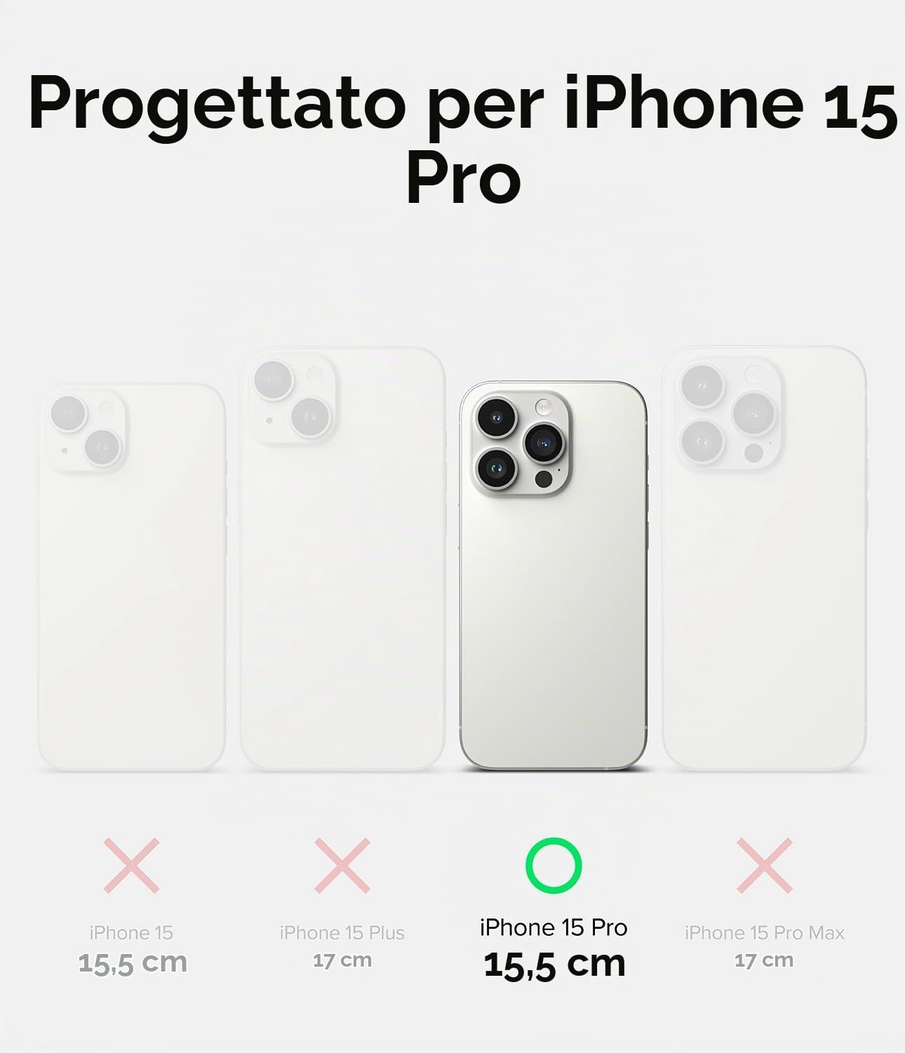 Ringke Fusion-X Cover iPhone 15 Pro Mimetica Camo Black