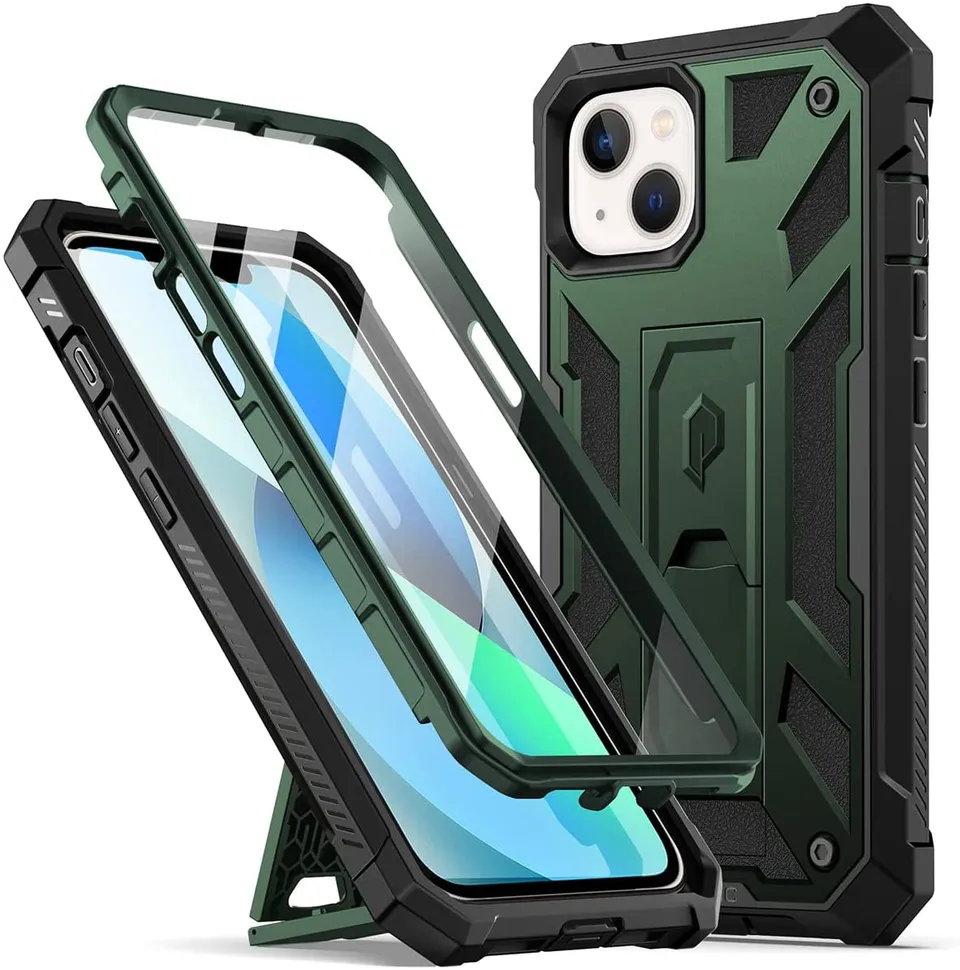 Redpepper Apple Cases iPhone 13 cover pelle con stand e vetro