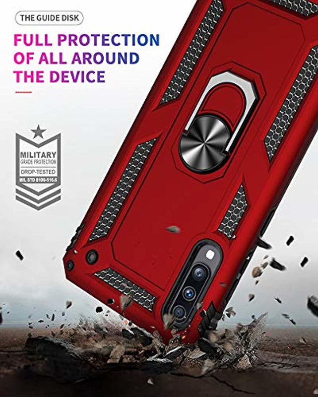 Redpepper Galaxy A70 Cover Antiurto Rossa con Anello