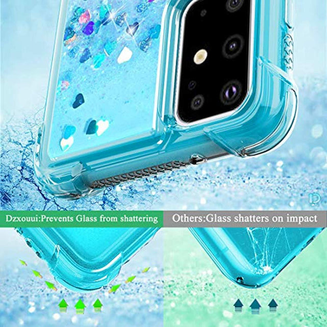 Redpepper Galaxy S20+ cover glitter teal-viola TPU