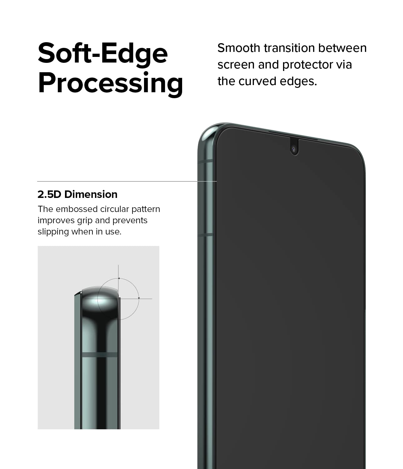 Ringke Screen Protector Vetro Temperato S22 Plus 2pz 9H