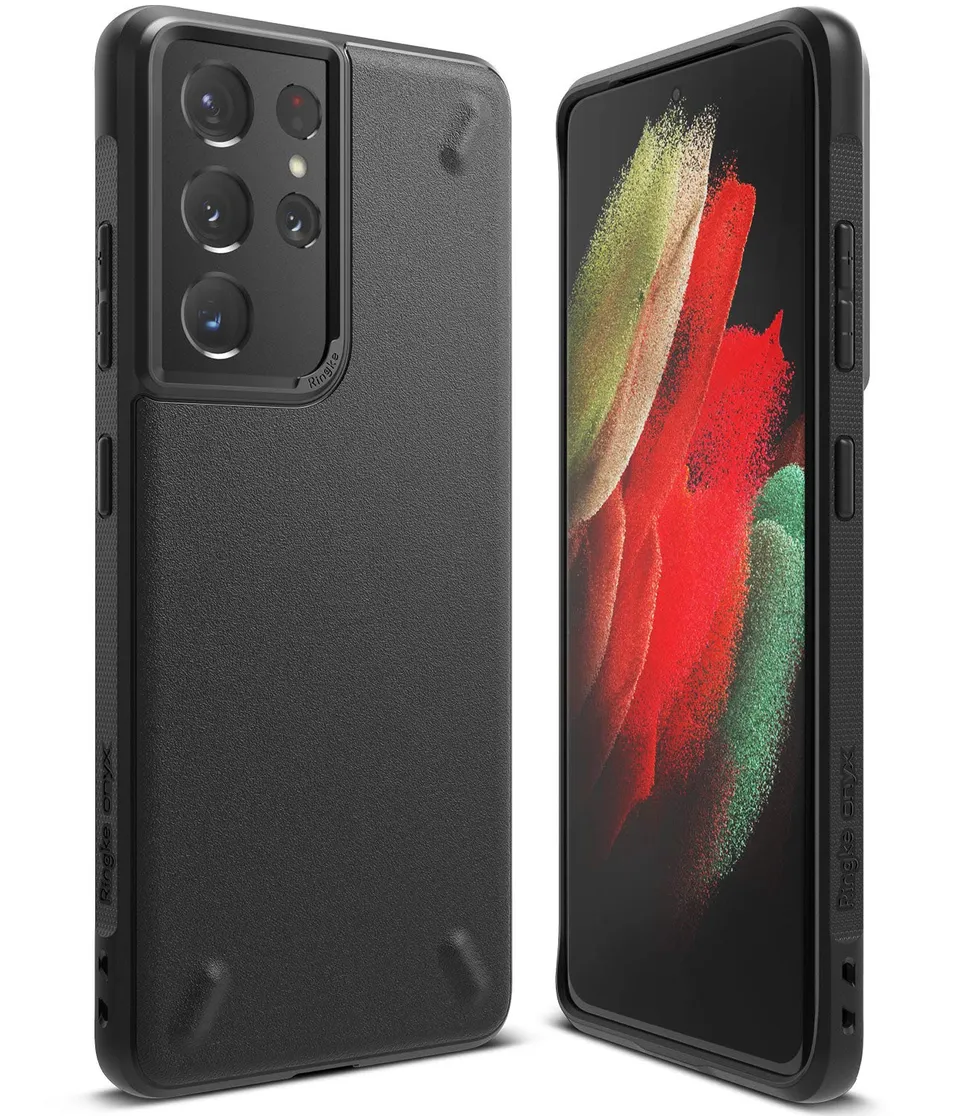 Ringke Onyx Galaxy S21 Ultra Cover Nera Black TPU