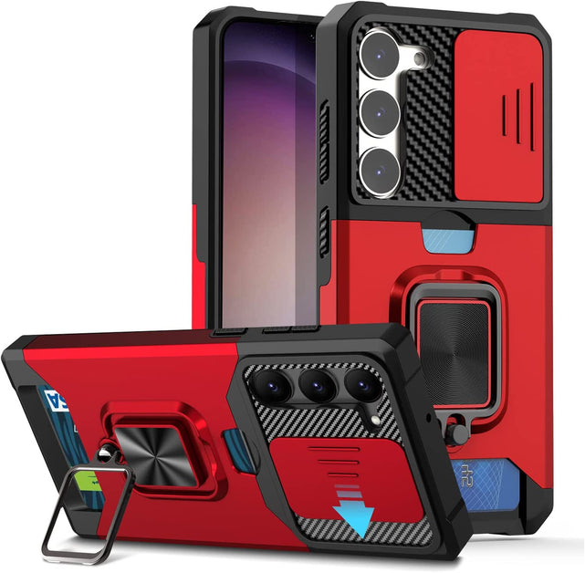 Redpepper Galaxy S23 custodia camera slide anello carte