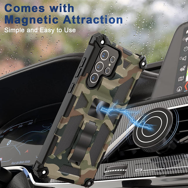 Redpepper Galaxy Cases Kickstand cover S22 Ultra mimetica magnetica