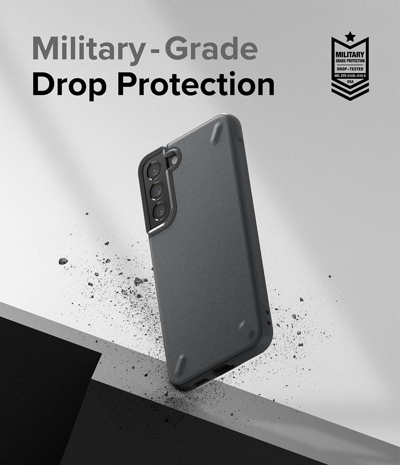 Ringke Onyx Cover Samsung Galaxy S22 5G Custodia Grigia Antiurto