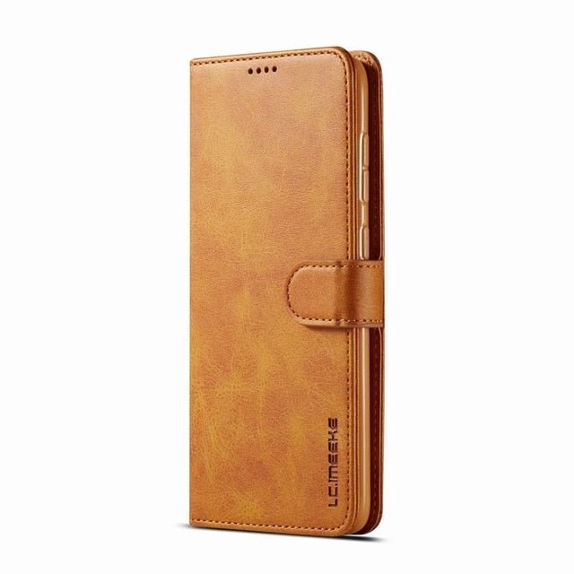 Redpepper Note 10 Plus Cover a Portafoglio Pelle Nera con Stand