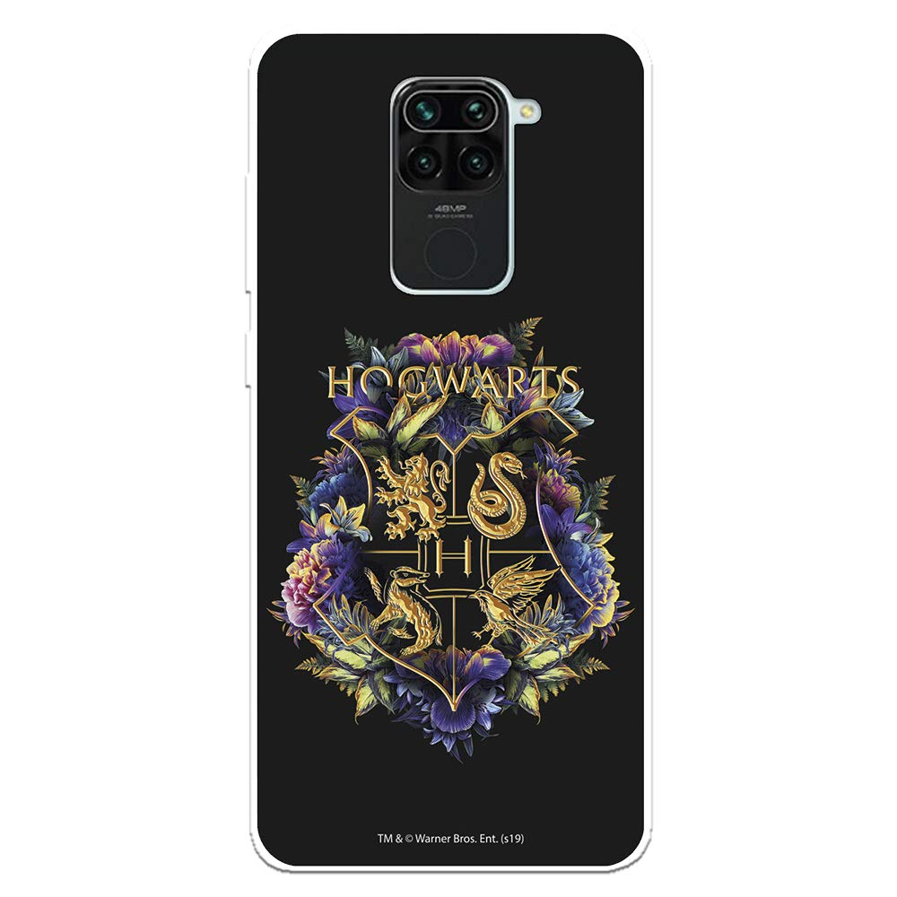 La Casa de las Carcasas Harry Potter custodia Redmi Note 9 Hogwarts Floral