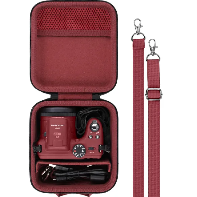 Aenllosi Camera Case per Kodak AZ528 custodia rossa EVA
