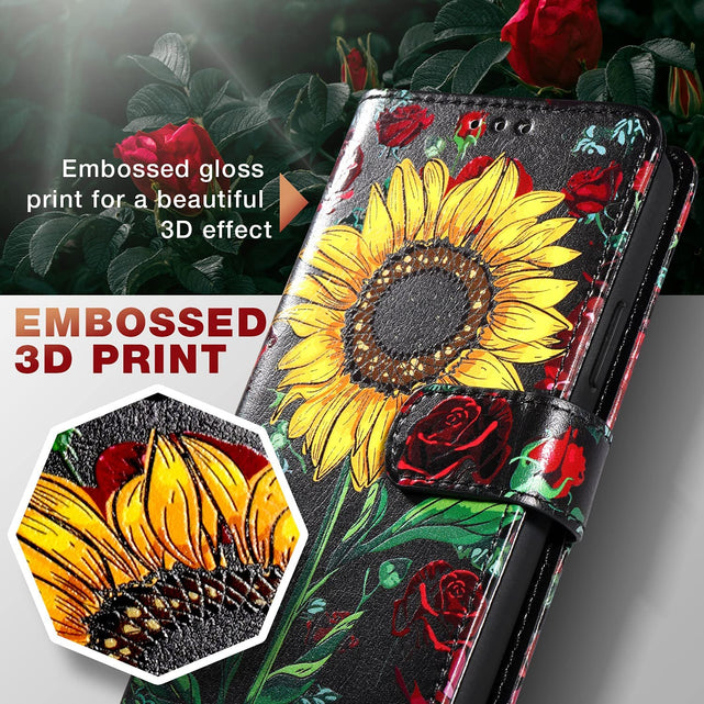 Redpepper Note 20 Ultra 5G Custodia Fiore Rosa Portafoglio