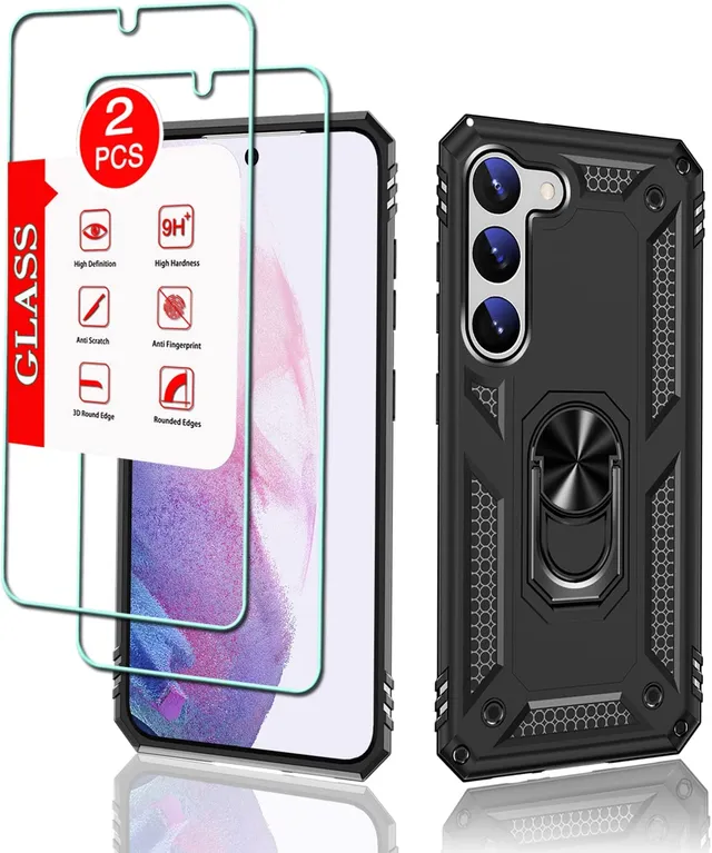 Redpepper Galaxy S23 Plus Cover con Supporto 360° e 2 Pellicole