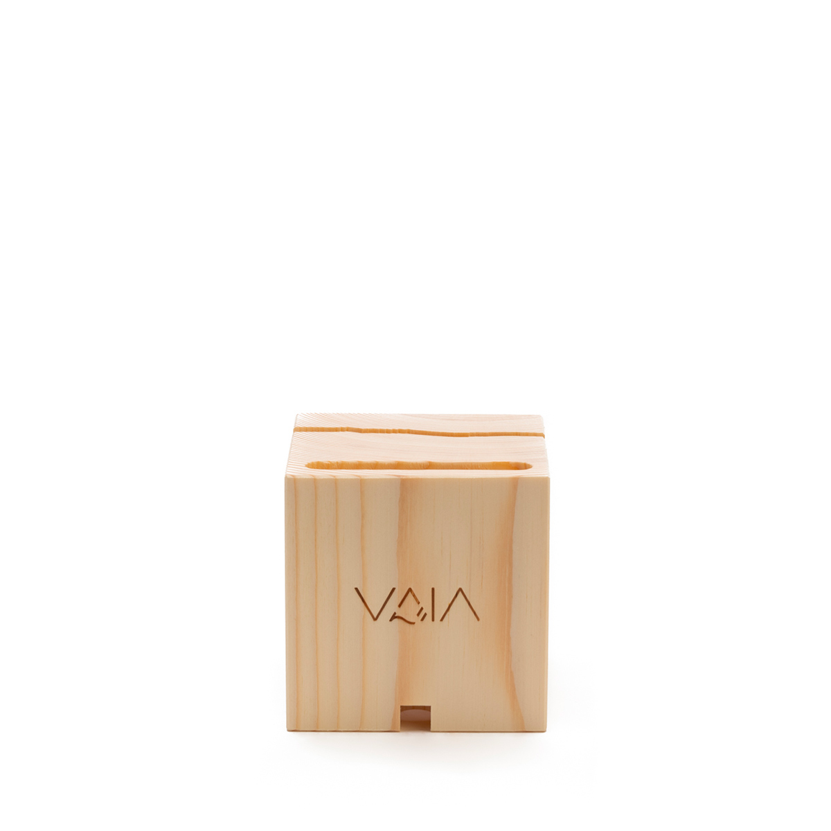 VAIA Cube Amplificatore Smartphone Legno 10x10 cm Naturale