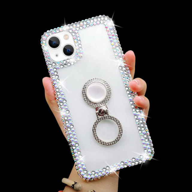 Redpepper Apple Cases iPhone 13 Mini cover strass con anello