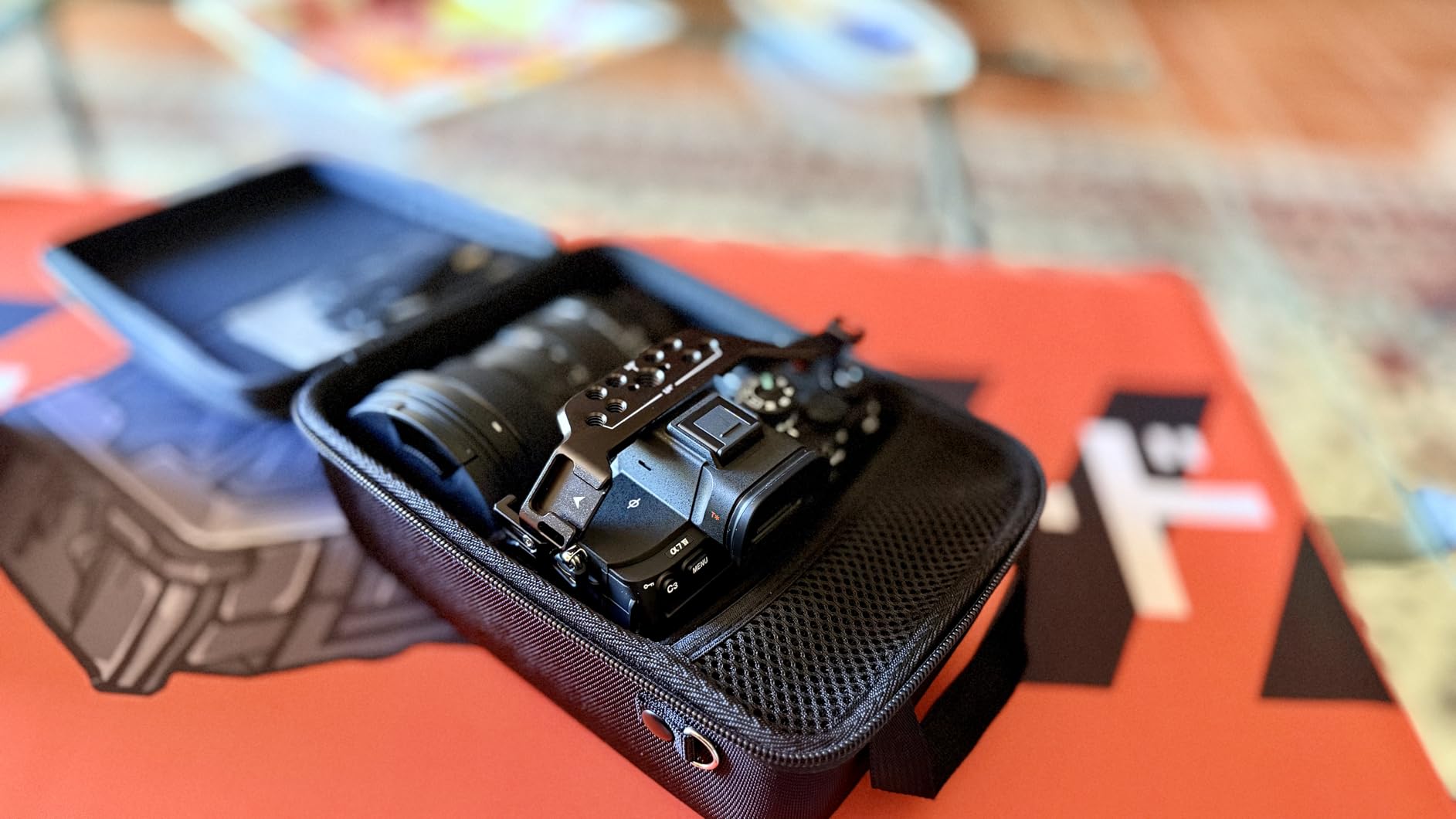 Aenllosi Camera Case Custodia Sony Alpha 16-50mm Nero EVA