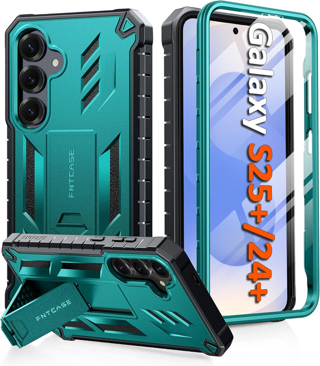 Redpepper Galaxy Cases S24 Plus S25 Plus cover blu con stand