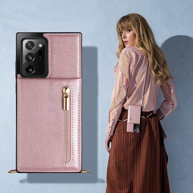 Redpepper Note 20 Ultra Custodia Portafoglio pelle con tracolla