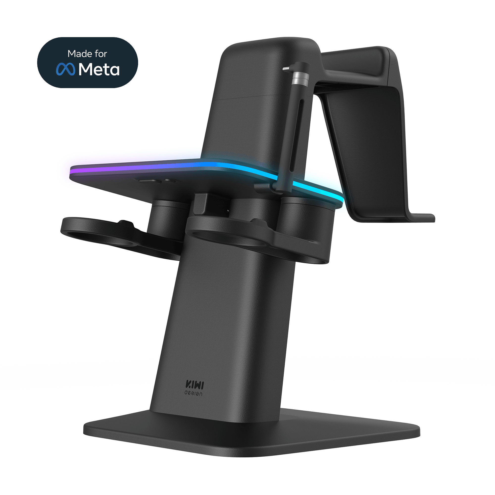 KIWI Design Charging Accessories QC03 Stand Ricarica Quest 3 RGB