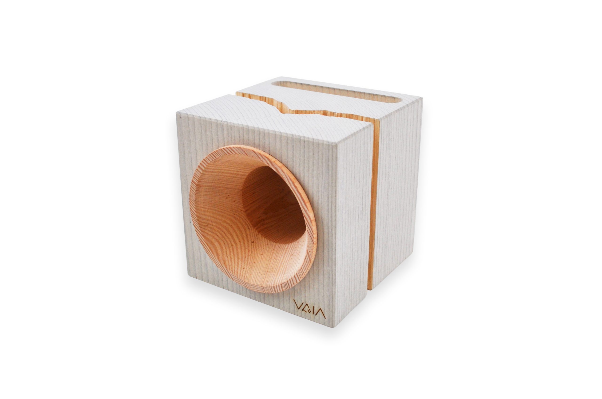 VAIA Cube Essential Aria amplificatore legno bianco
